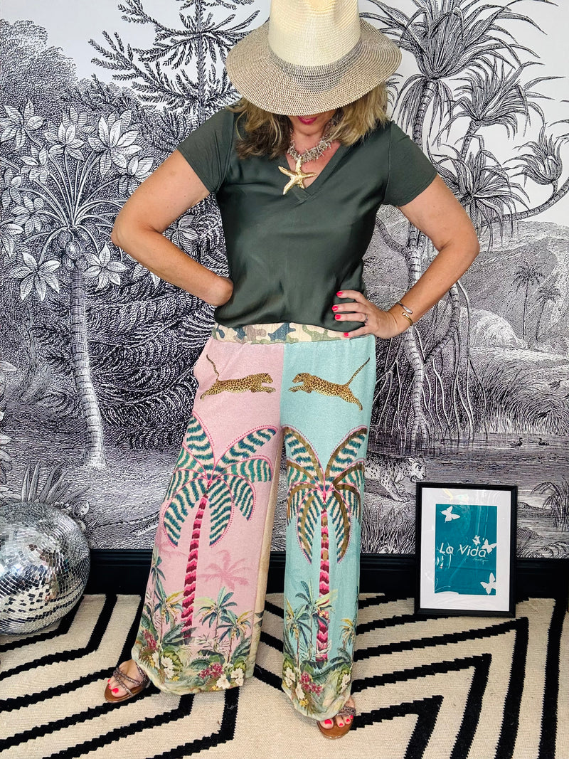 Palma Wide Leg Glitter Trouser