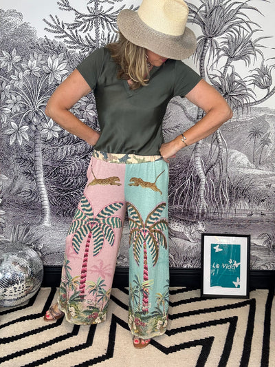 Palma Wide Leg Glitter Trouser