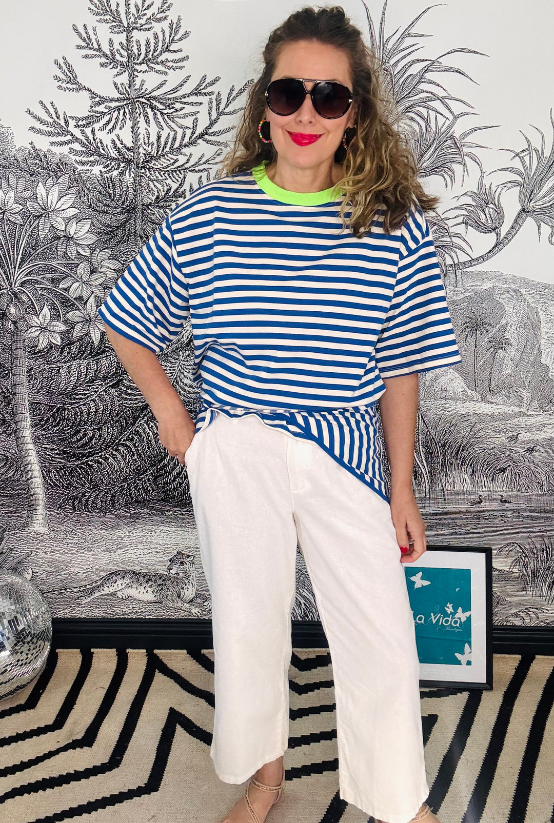 Summer Apple T-shirt in Blue