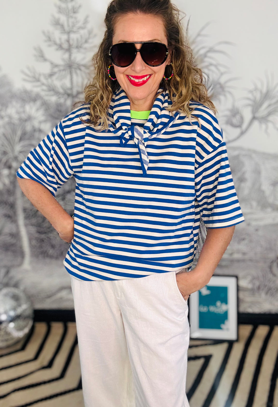 Summer Apple T-shirt in Blue