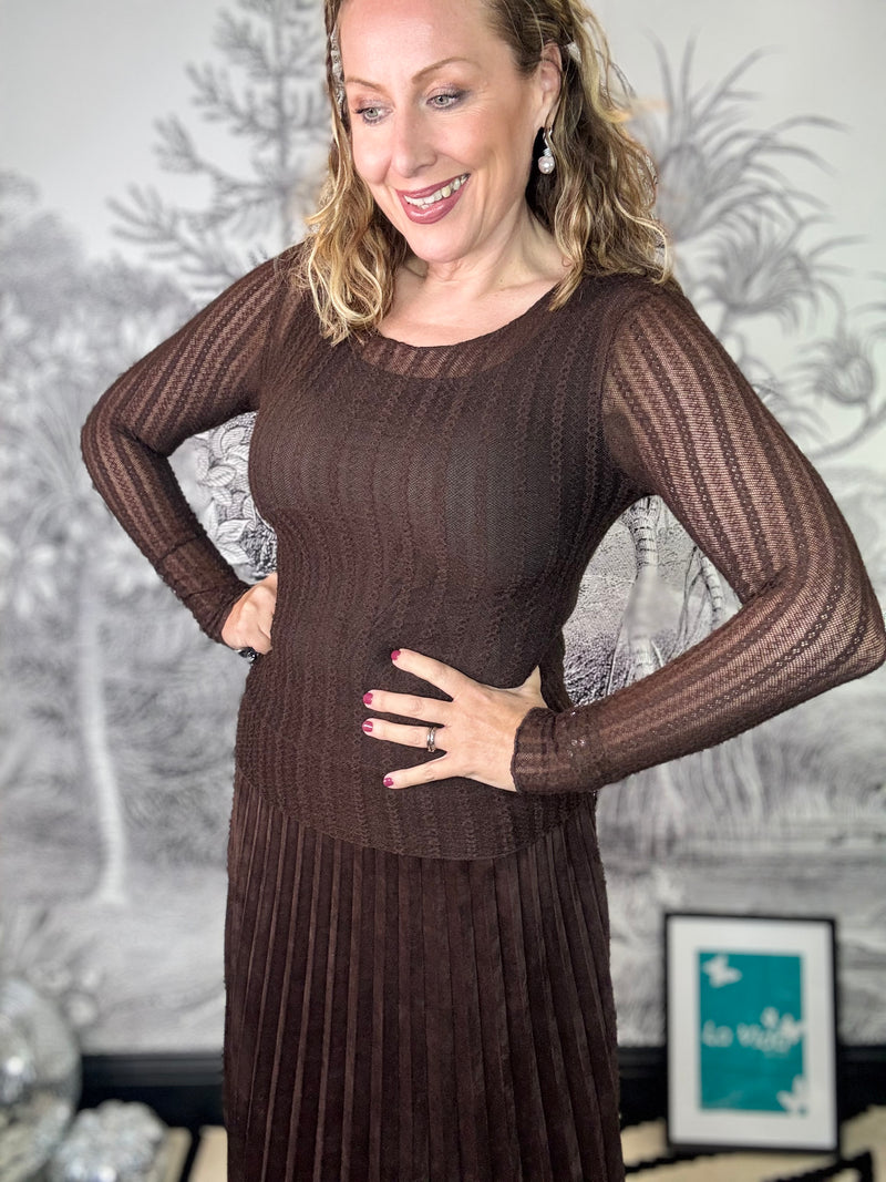 Ali Stretch Knit Layer Top