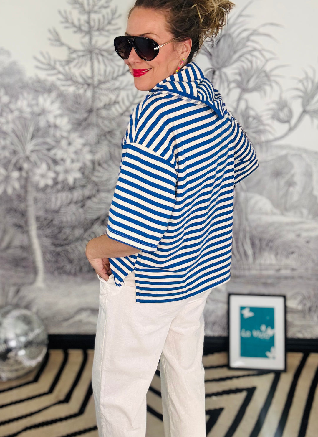Summer Apple T-shirt in Blue