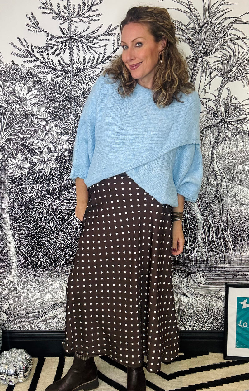 Penny Polka Dot Slip Skirt