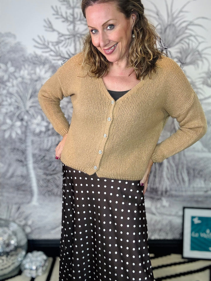 Sukie V-Neck Mohair Cardigan