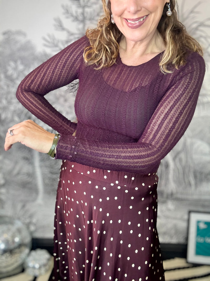 Ali Stretch Knit Layer Top