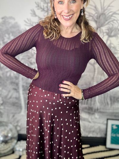 Ali Stretch Knit Layer Top