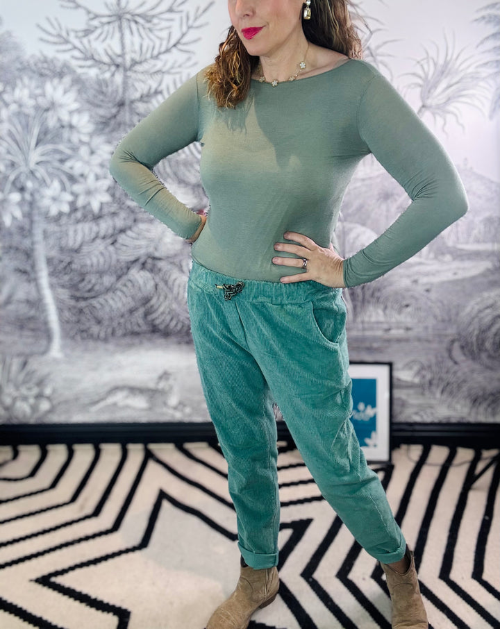 Sarah Super Soft plain Cashmere Layering Top