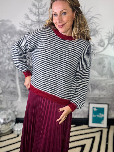 Gigi Striped Knit Jumper