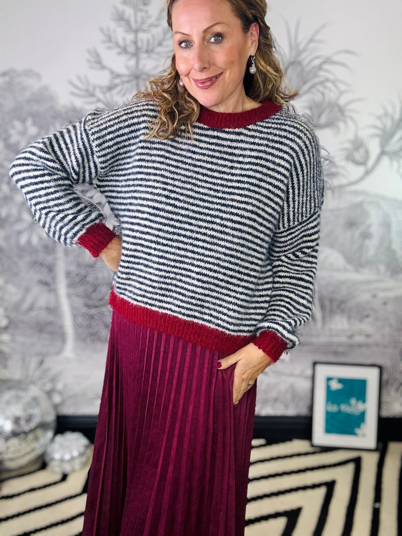 Gigi Striped Knit Jumper