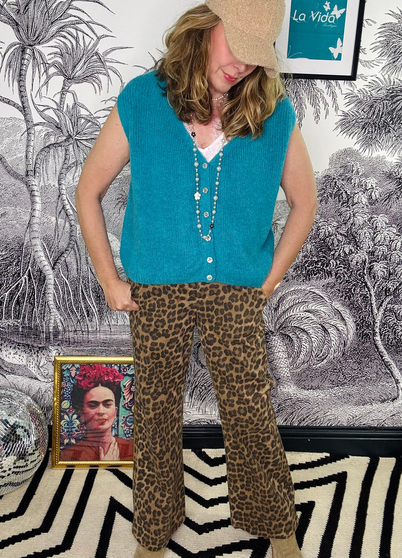 Bethany Sleeveless Mohair Mix Cardigan