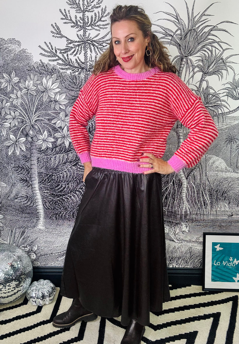 Gigi Striped Knit Jumper