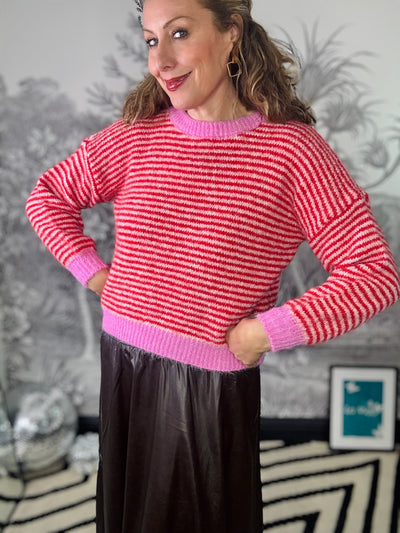 Gigi Striped Knit Jumper