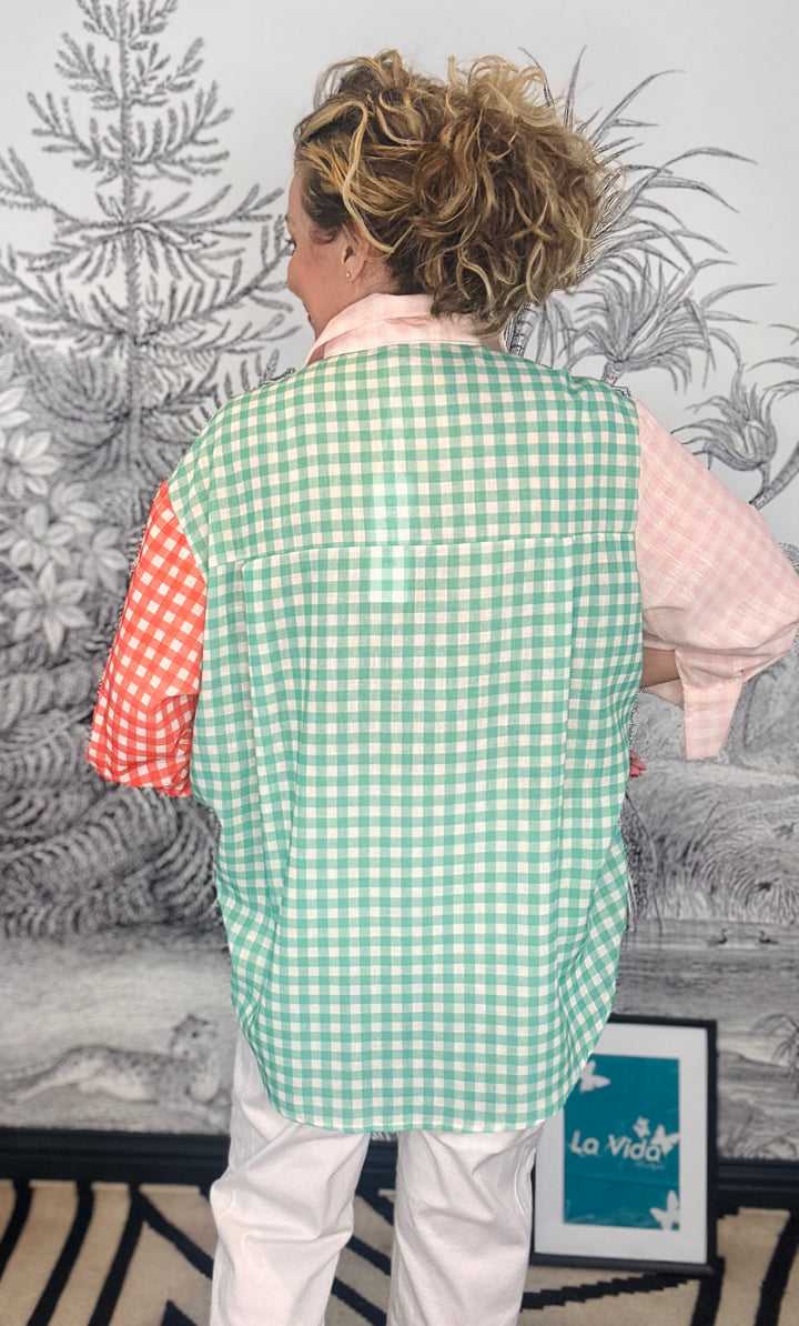 Zena Oversized Gingham Shirt