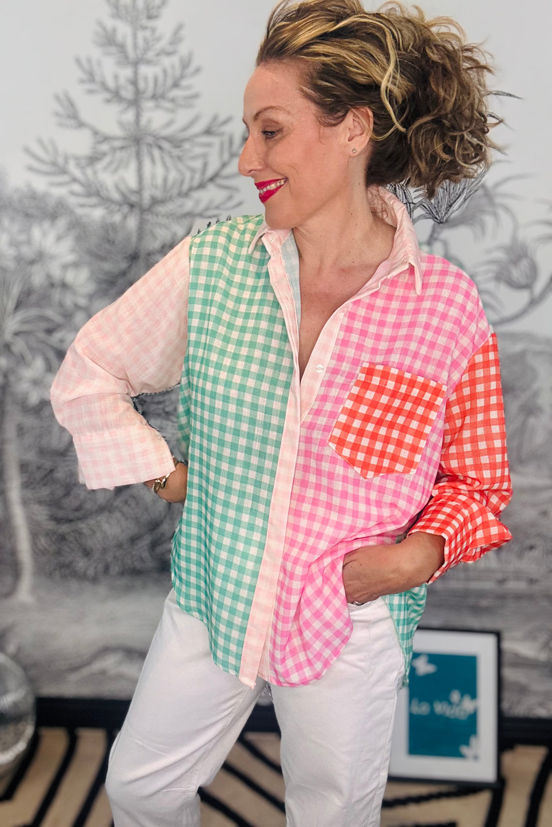 Zena Oversized Gingham Shirt