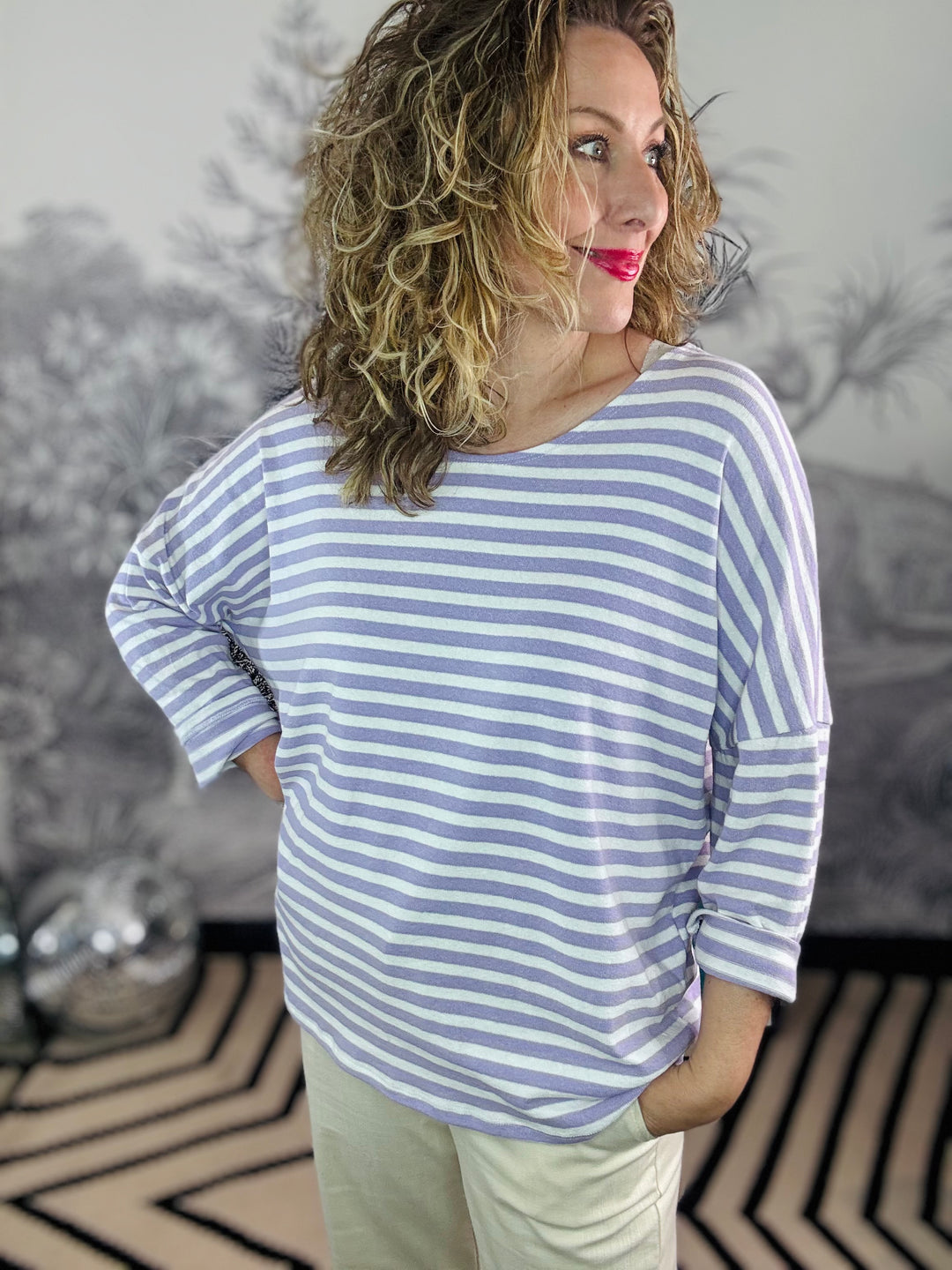 Connie Oversized Cotton Stripe Big Top