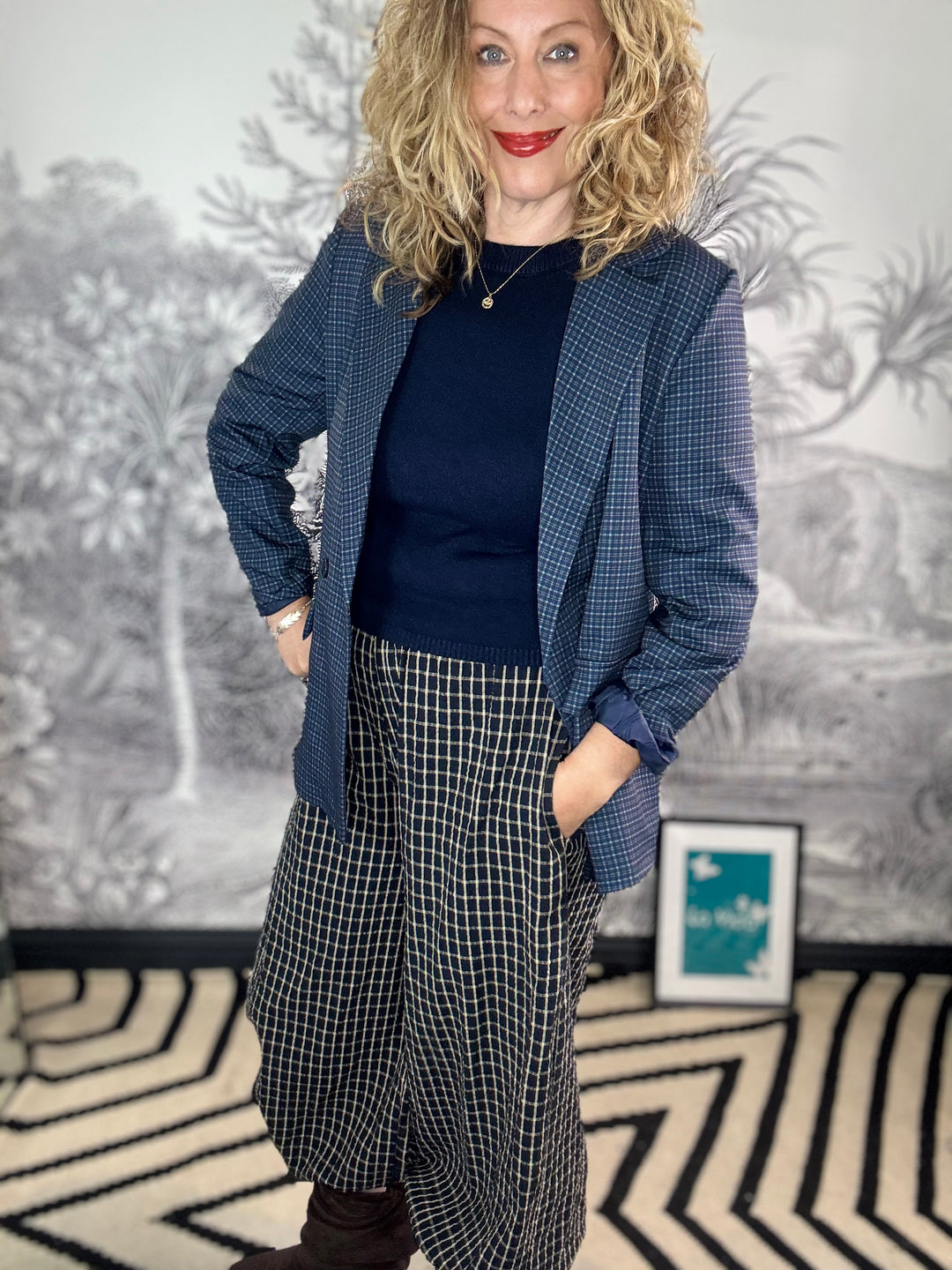 Charlie Check Double Breasted Jacket