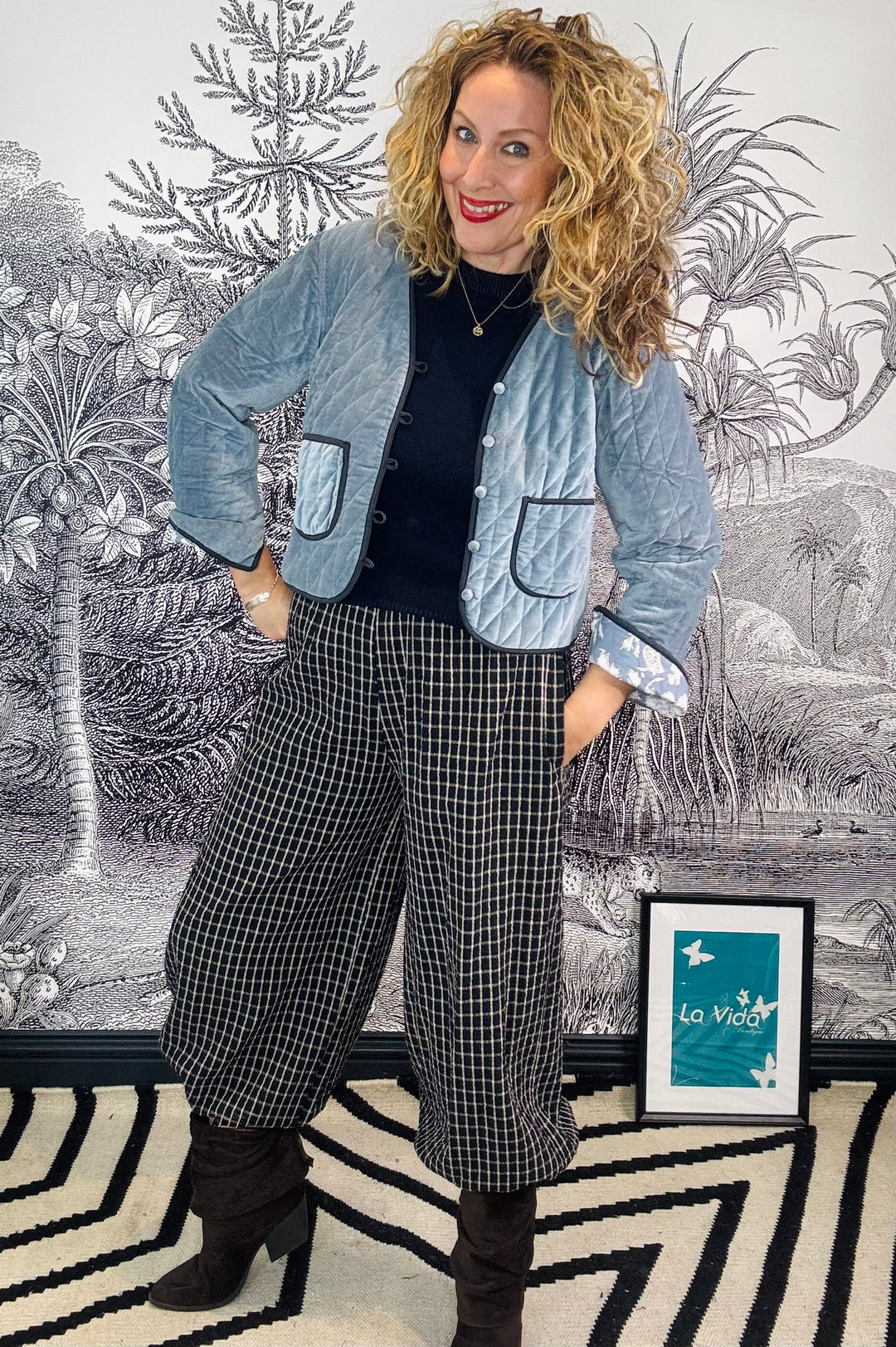 Gina Gingham Balloon Pants