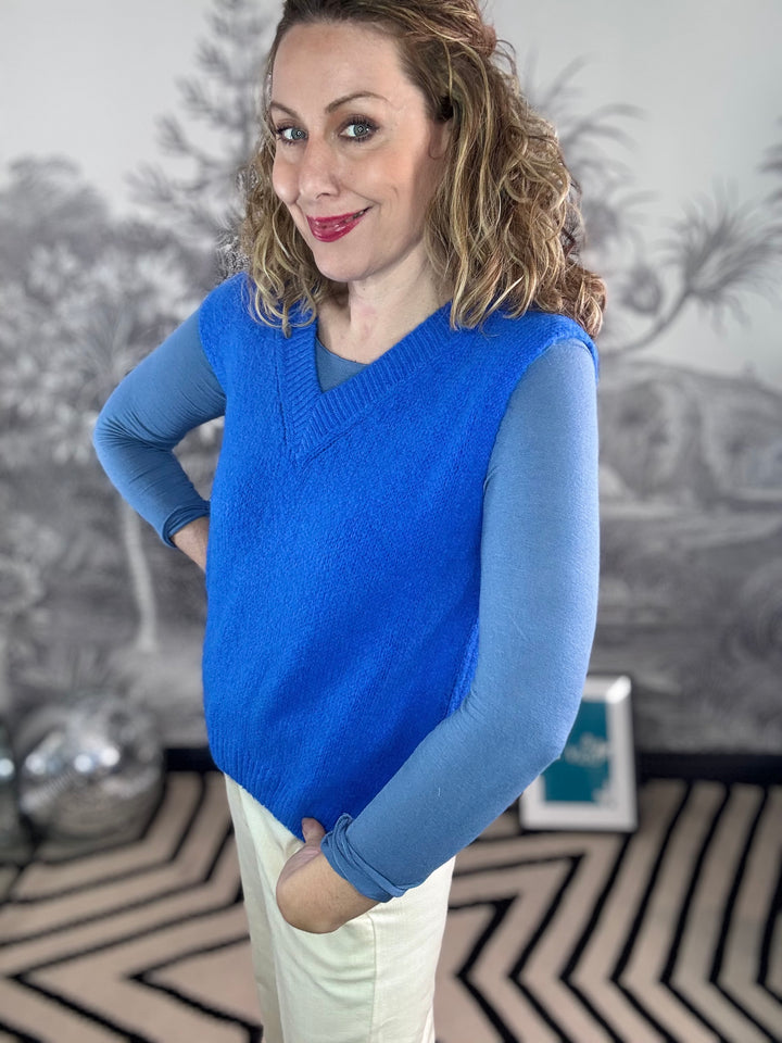 Sarah Super Soft plain Cashmere Layering Top