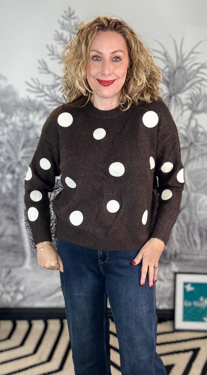 Pammy Polka Dot Knit Jumper