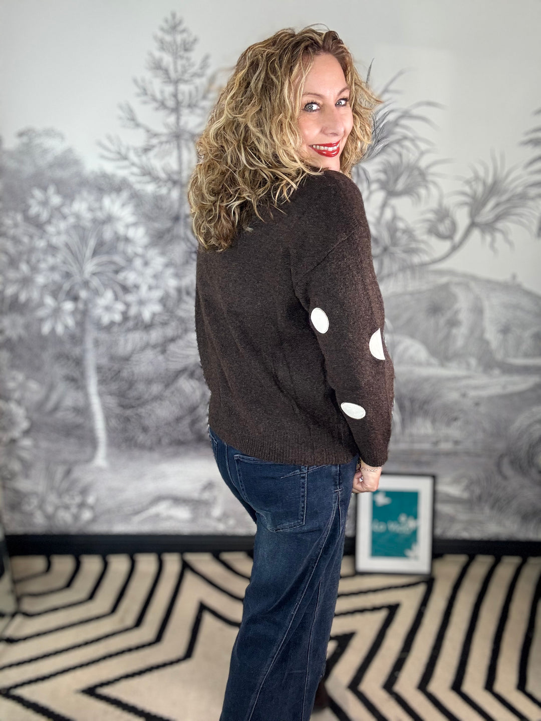 Pammy Polka Dot Knit Jumper