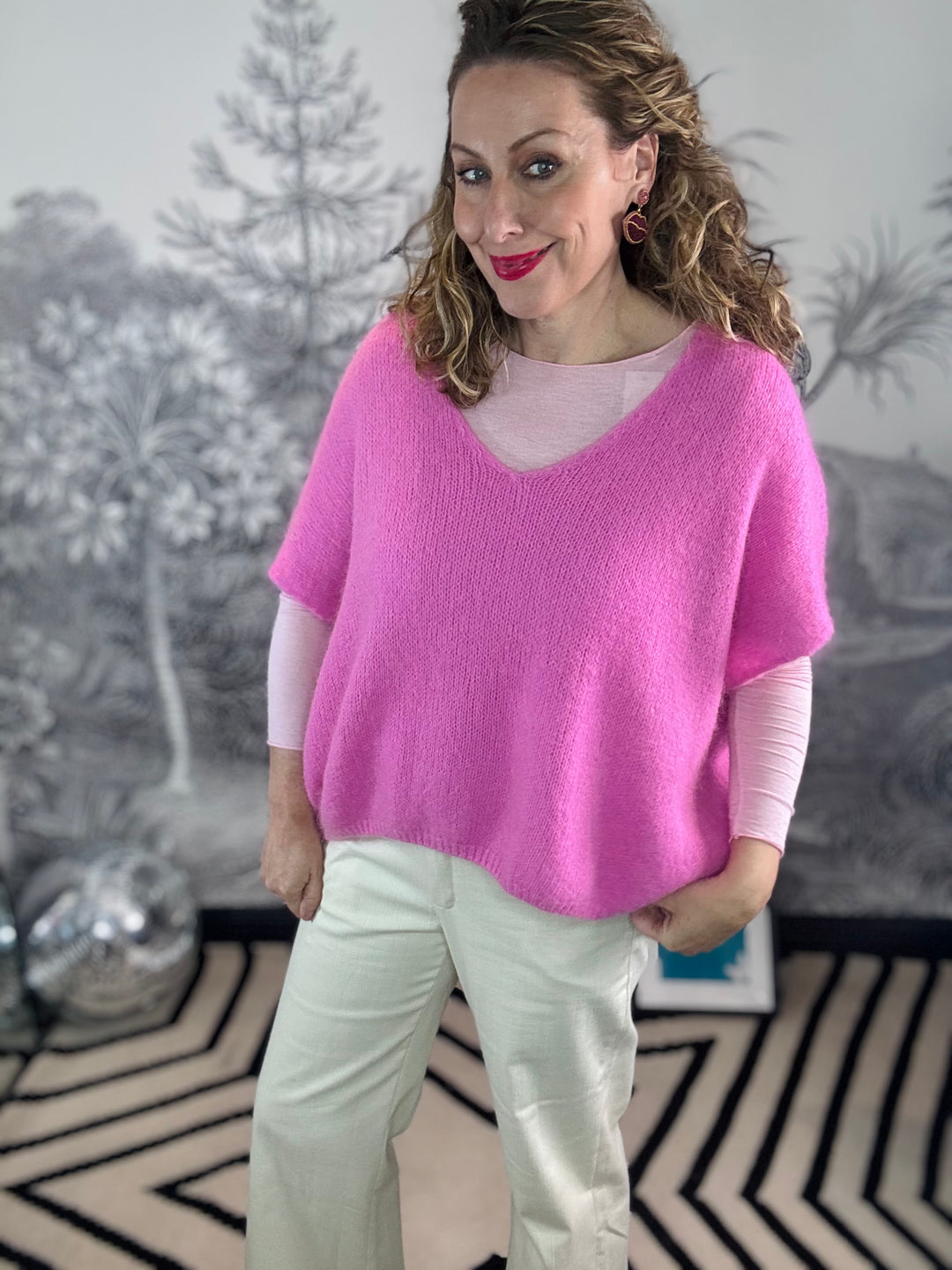 Dale Oversized Mohair Mix Vest Top