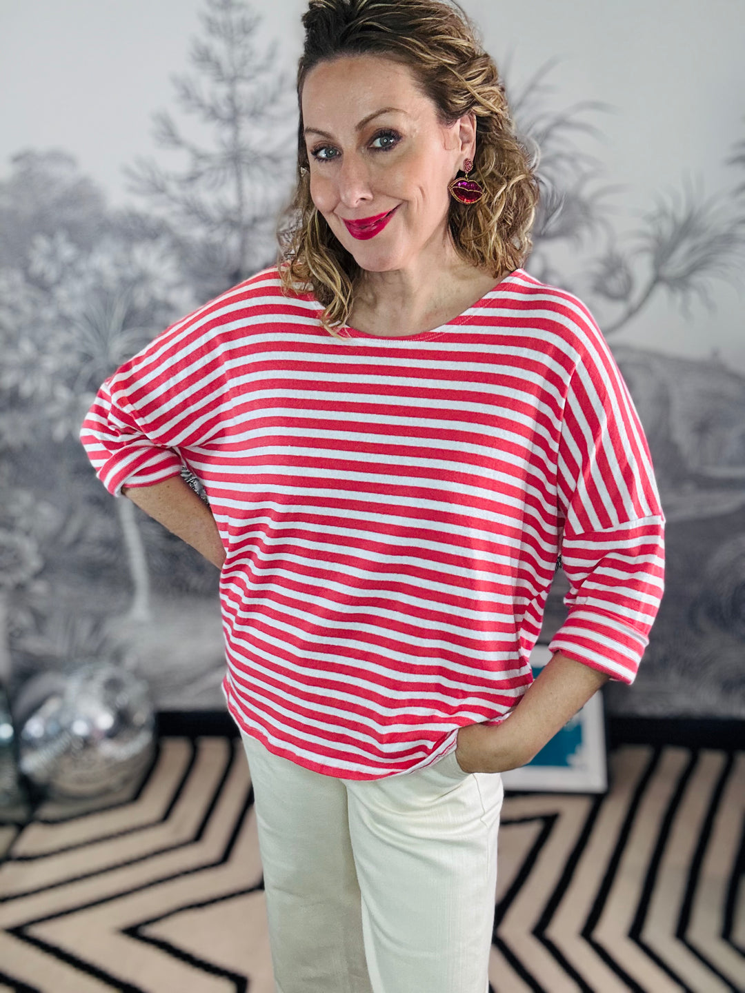 Connie Oversized Cotton Stripe Big Top