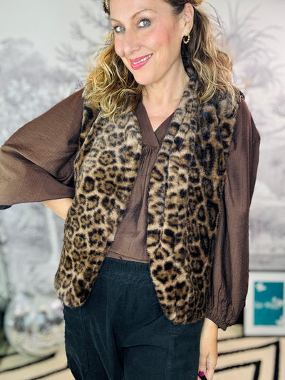 Shanti Super Soft Plush Leo Gilet