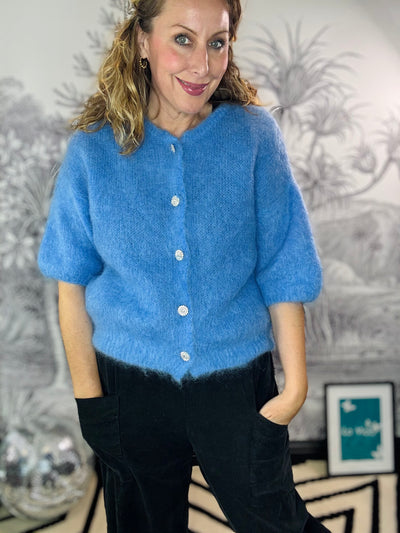 Joerk Sparkle Button Mohair Cardigan