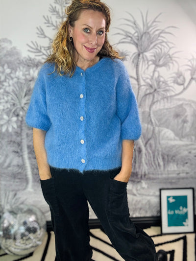 Joerk Sparkle Button Mohair Cardigan