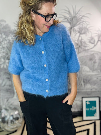 Joerk Sparkle Button Mohair Cardigan