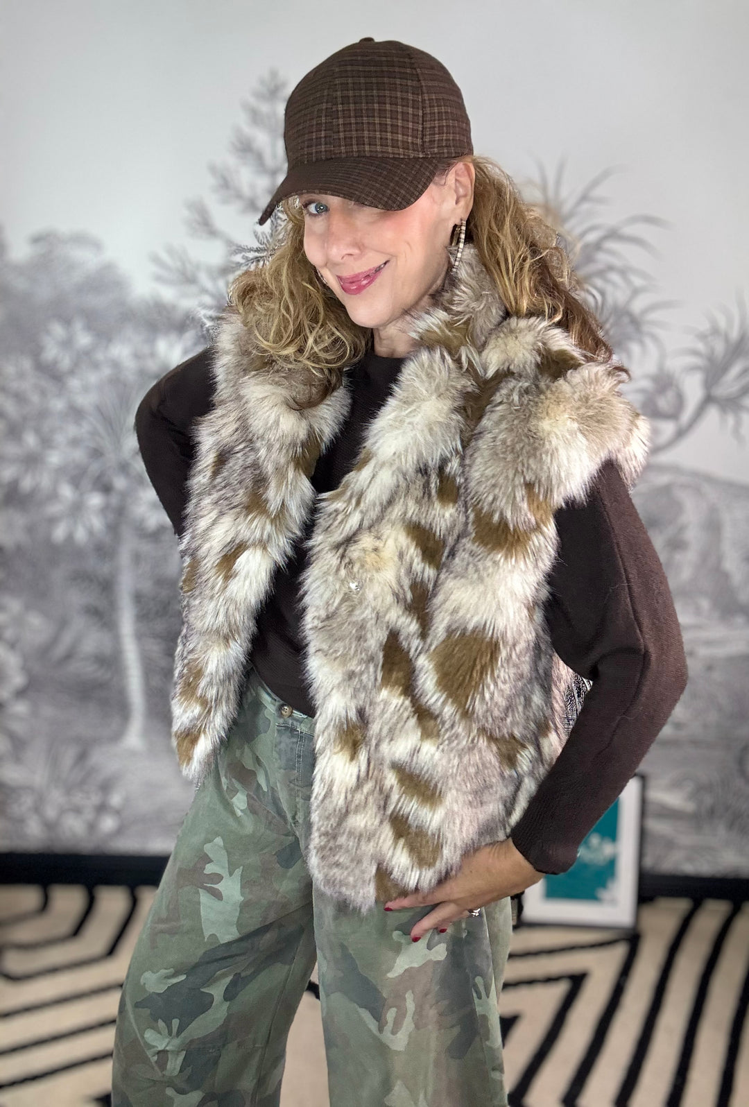 Sabrina Siberian Faux Fur Gilet