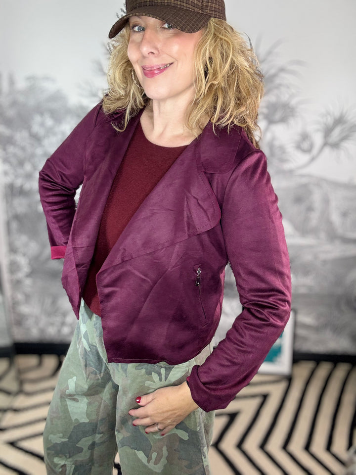 The Suedette Waterfall Jacket