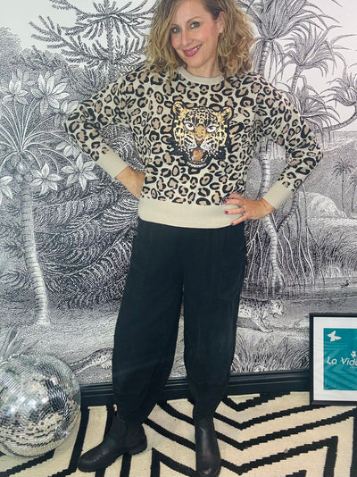 Indy Embellished Leopard Jumper