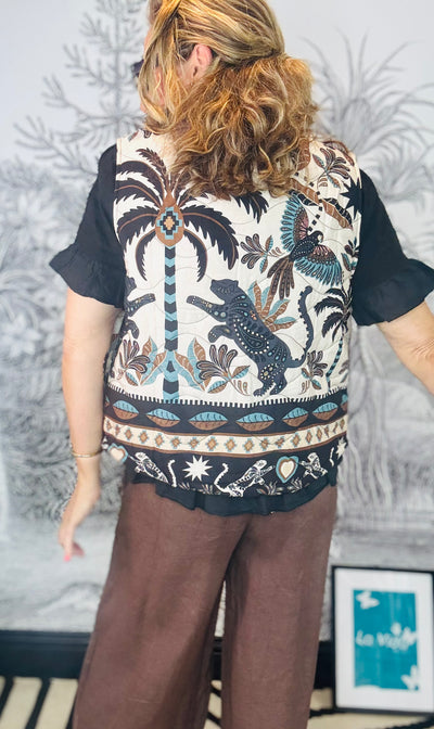 Vera Paisley Paradise Quilted Gilet