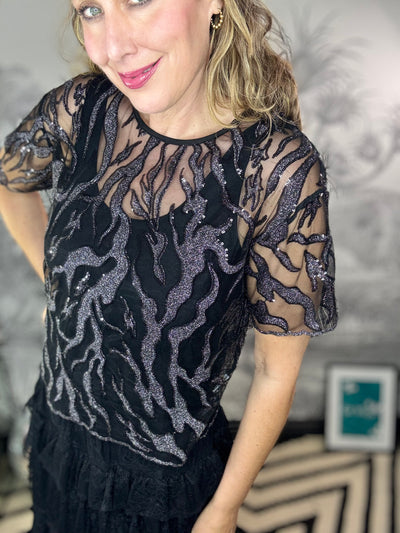 Maggie Sequin & Sparkle Blouse