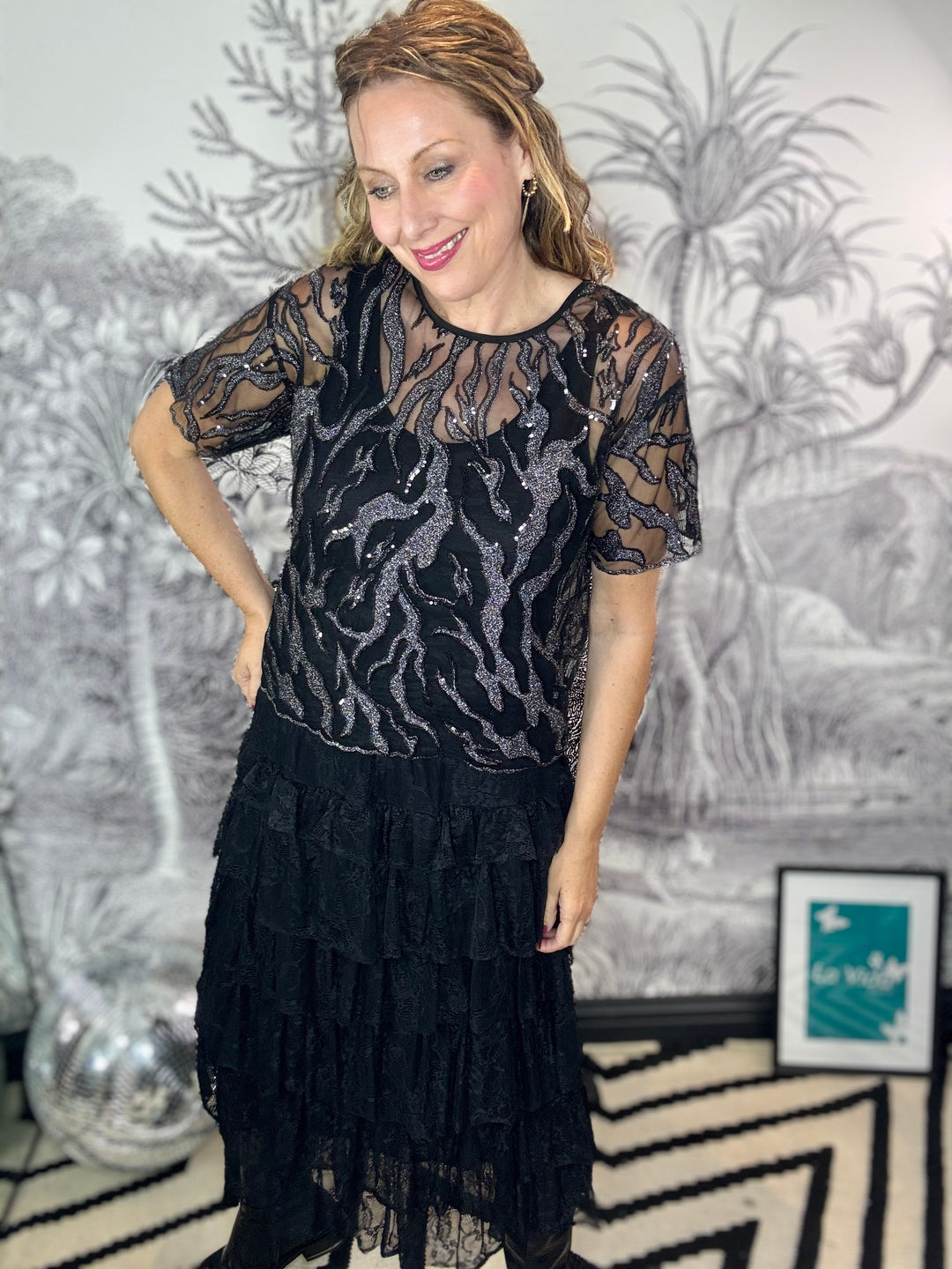 Maggie Sequin &amp; Sparkle Blouse