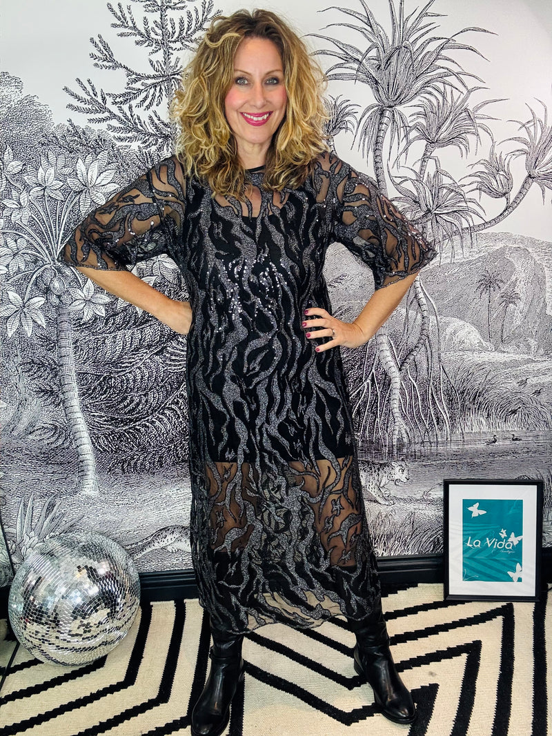 Maggie Sequin & Sparkle Dress