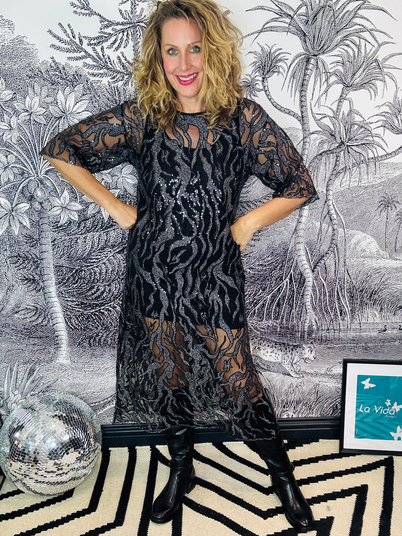 Maggie Sequin & Sparkle Dress
