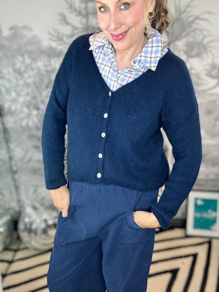 Sukie V-Neck Mohair Cardigan