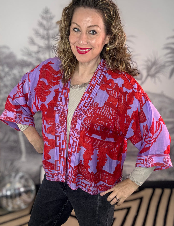 Giant Willow Violet Kimono