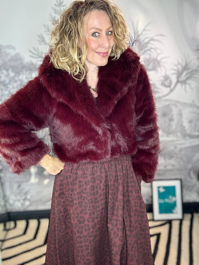 Sloane Super Soft Faux Fur Cropped Jacket