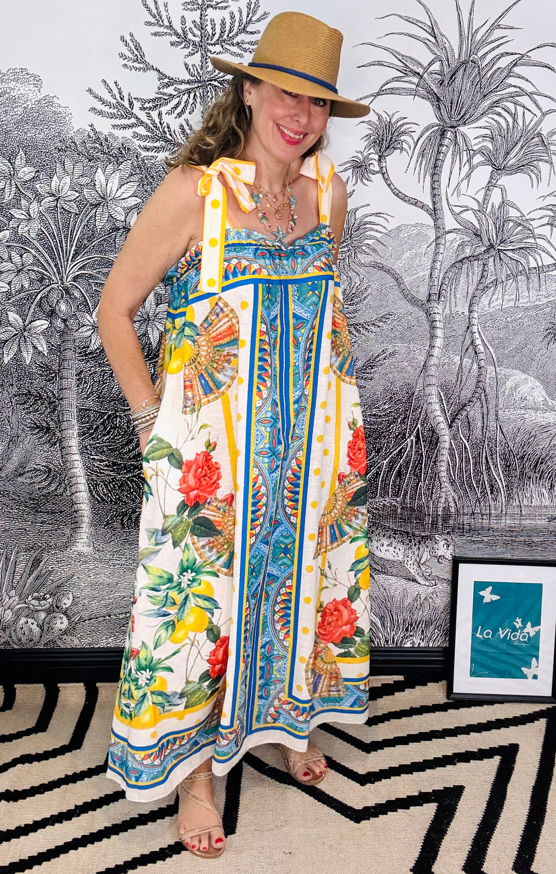 Limoncelo Tie Shoulder Dress