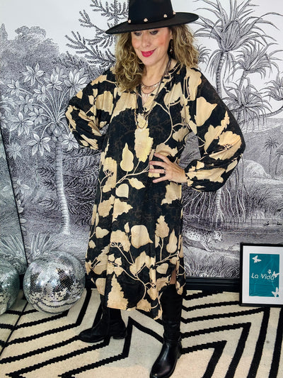 Luna Nelly Dress in Fall Leaf