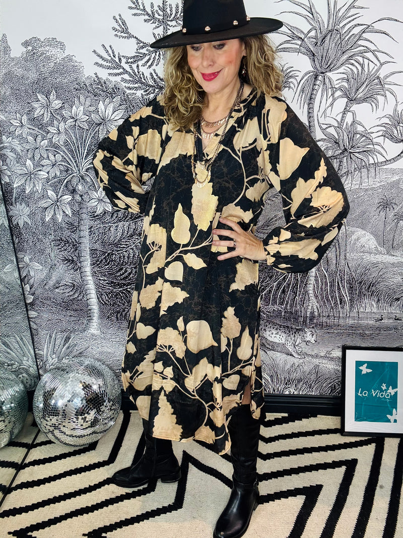 Luna Nelly Dress in Fall Leaf