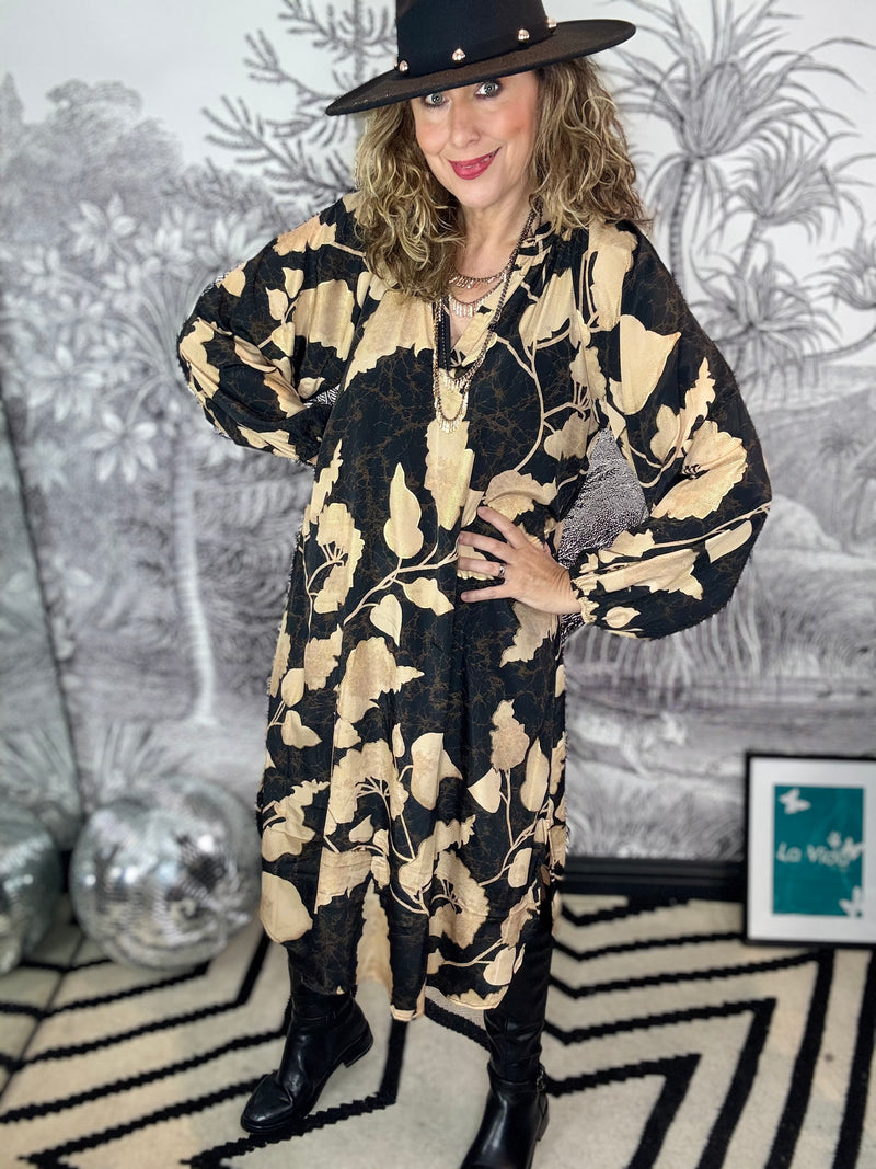 Luna Nelly Dress in Fall Leaf