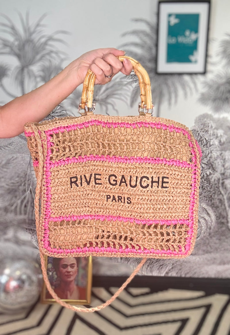 Rive Gauche Faux Bamboo Bag