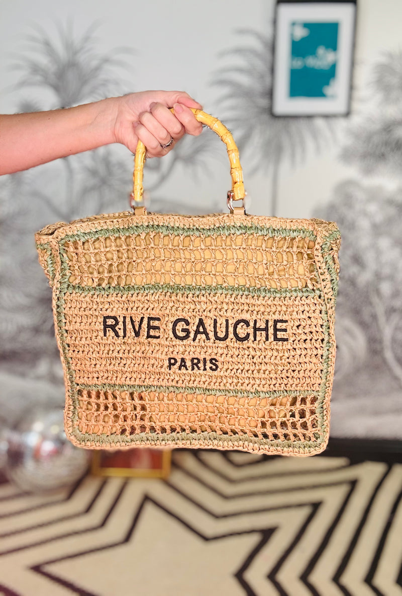 Rive Gauche Faux Bamboo Bag