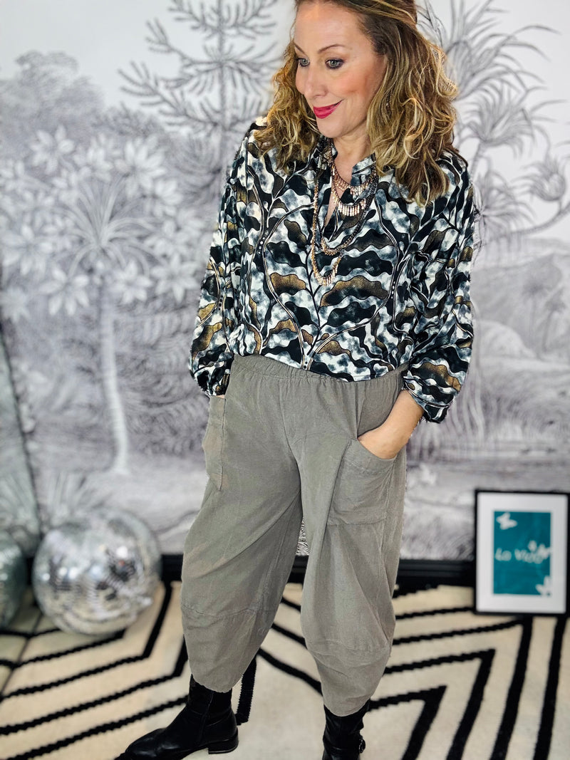 Geneva Baby Corduroy Tulip Hem Barrel Trousers