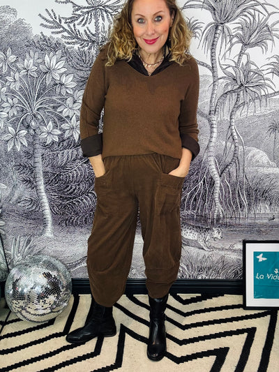 Geneva Baby Corduroy Tulip Hem Barrel Trousers