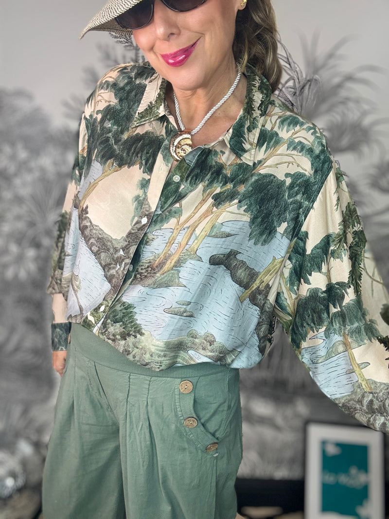 Rivers & Trees Natural Oversized Shirt